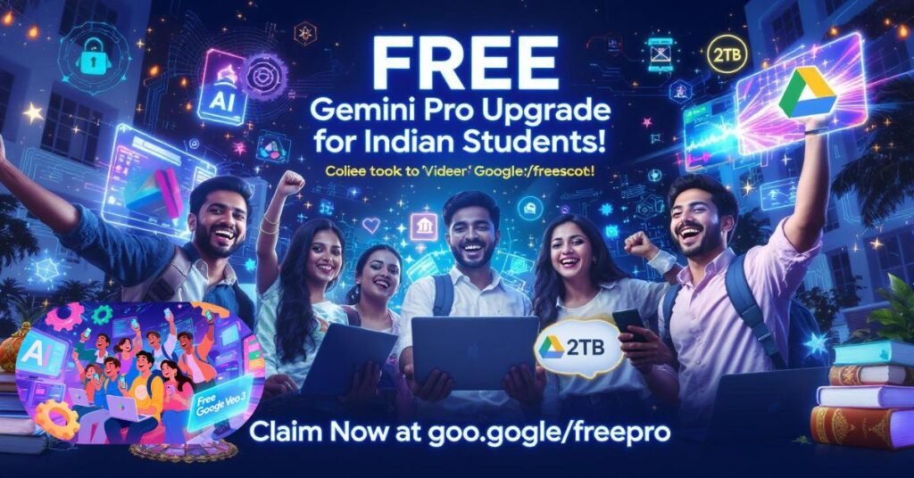 Free Gemini Pro upgrade for Indian students