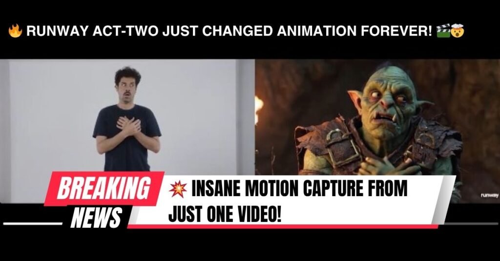 🔥 Runway ACT-TWO Just Changed Animation FOREVER! 🎬🤯